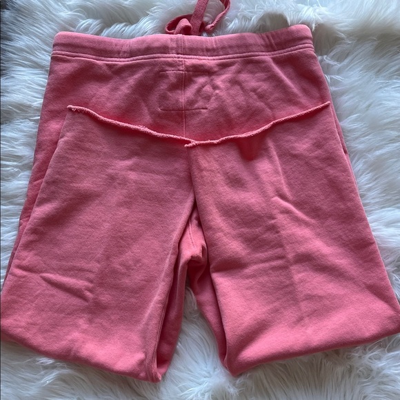 🆕 Frank & Eileen Women's Catherine Sweatpants Size S Pink Casual Raw Hem - Picture 5 of 11